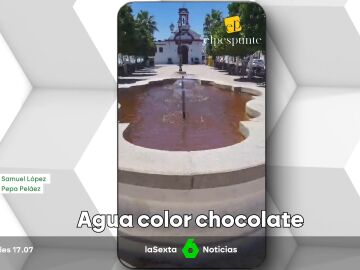 El curioso fenómeno de Lora del Río: el agua sale color chocolate