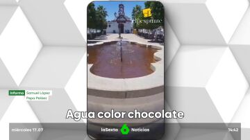 El curioso fenómeno de Lora del Río: el agua sale color chocolate