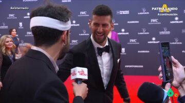 El momento de Isma Juárez con Djokovic después de que Rafa Nadal y Alcaraz 'pasaran' de él