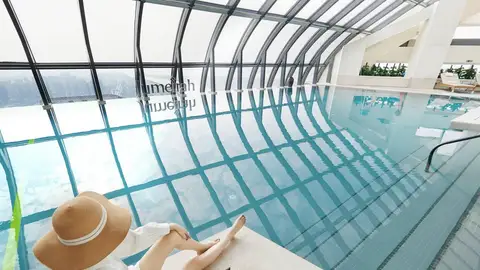Jumeirah Nanjing Hotel. Piscina infinita Jumeirah Nanjing Hotel. Piscina infinita