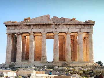 El Partenón en la Acrópolis de Atenas El Partenón en la Acrópolis de Atenas