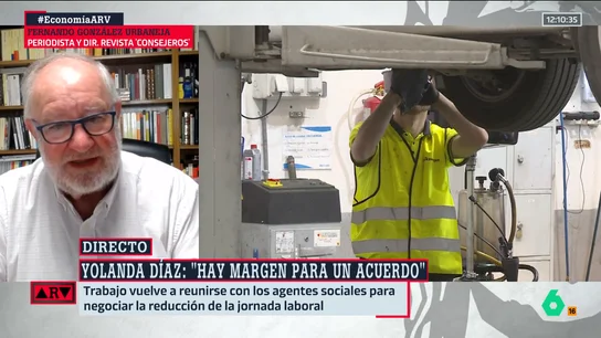 ARV- El mensaje de Urbaneja al Ministerio de Trabajo sobre la reducción de la jornada: "Que dediquen más tiempo a los asuntos del comer" ARV- El mensaje de Urbaneja al Ministerio de Trabajo sobre la reducción de la jornada: "Que dediquen más tiempo a los asuntos del comer"