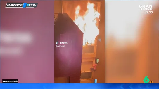 Un joven escapa de un incendio deslizándose de su ventana a la del vecino Un joven escapa de un incendio deslizándose de su ventana a la del vecino