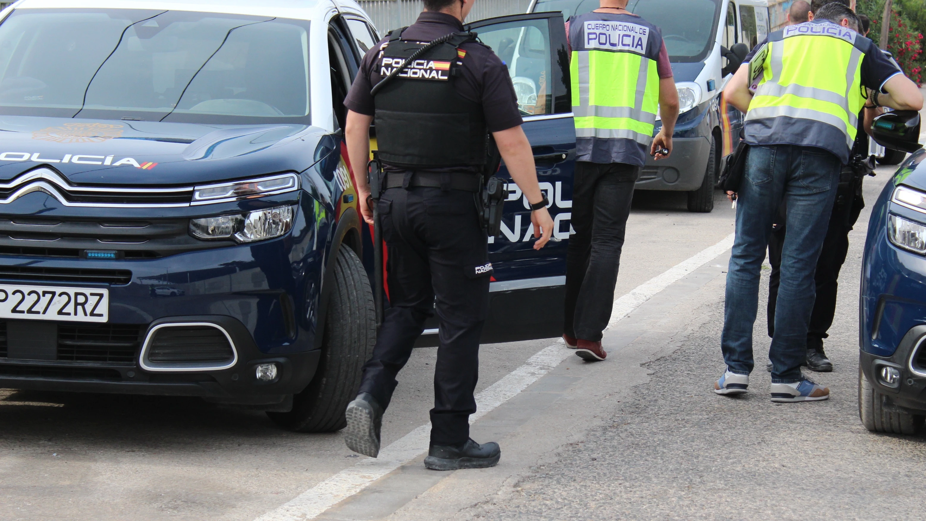 Imagen de archivo de un dispositivo en marcha de la Policía Nacional