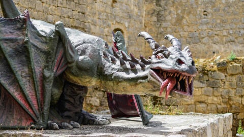 Dragón en el Castillo encantado de Trigueros del Valle