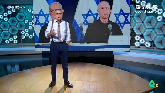 Wyoming reflexiona sobre la orden de detención de La Haya a Netanyahu: "No creo que le haya cogido por sorpresa" Wyoming analiza en este vídeo la orden de detención contra Benjamín Netanyahu, su ministro de Defensa y el líder militar de Hamás, por la guerra en Gaza y señala que Israel "ha bombardeado un edificio residencial en Gaza", matando a 70 personas.