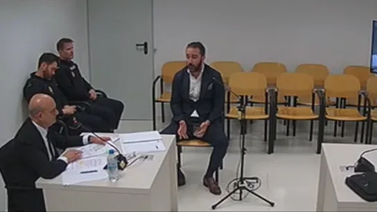 El empresario Víctor de Aldama durante su declaración voluntaria en la Audiencia Nacional este jueves. El empresario Víctor de Aldama durante su declaración voluntaria en la Audiencia Nacional este jueves.
