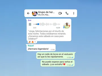 Las transcripciones de WhatsApp Las transcripciones de WhatsApp