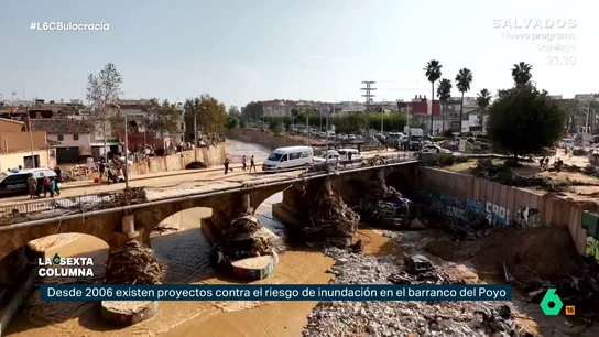 El proyecto de encauzamiento y drenaje del barranco del Poyo que ni PP ni PSOE ejecutaron por falta de consenso El encauzamiento del barranco del Poyo sirve como ejemplo de la falta de acuerdos entre PP y PSOE en una política cada vez más polarizada. En este vídeo, laSexta Columna analiza el último enfrentamiento entre Tellado y Ribera sobre esta cuestión.