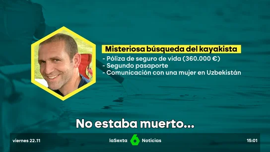 Encuentran al kayakista desaparecido en agosto  Encuentran al kayakista desaparecido en agosto