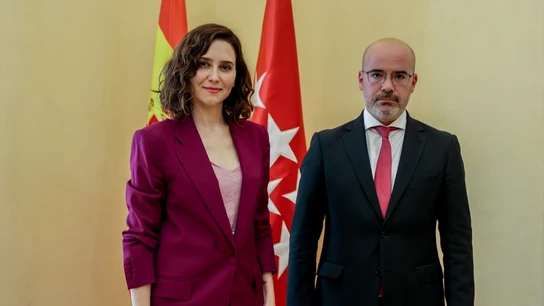 La presidenta de la Comunidad de Madrid, Isabel Díaz Ayuso, recibe al delegado del Gobierno en la región, Francisco Martín La presidenta de la Comunidad de Madrid, Isabel Díaz Ayuso, recibe al delegado del Gobierno en la región, Francisco Martín
