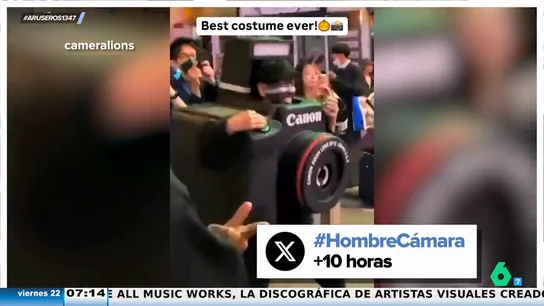Así es el ingenioso disfraz de cámara que saca fotos al momento que arrasa en redes Así es el ingenioso disfraz de cámara que saca fotos al momento que arrasa en redes
