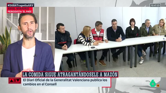 Munárriz reflexiona sobre la situación de Mazón: "Él quiere huir, pero la comida lo va a perseguir" Munárriz reflexiona sobre la situación de Mazón: "Él quiere huir, pero la comida lo va a perseguir"