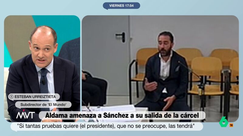 Esteban Urreiztieta habla sobre la amenaza de Aldama a Sánchez