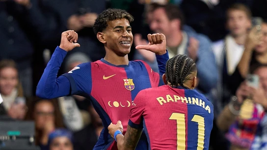 Lamine Yamal, con Raphinha Lamine Yamal, con Raphinha