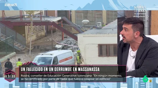 Ramón Espinar sobre el derrumbe de un colegio en Massanassa: "El conseller no puede salir a balbucear, tiene que pedir perdón" Ramón Espinar sobre el derrumbe de un colegio en Massanassa: "El conseller no puede salir a balbucear, tiene que pedir perdón"