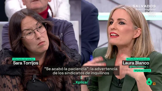 Laura Blanco, a una inquilina Laura Blanco, a una inquilina