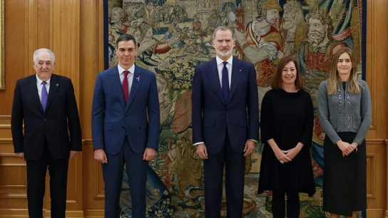Pedro Sánchez junto al rey Felipe VI en el nombramiento de Aagesen Pedro Sánchez junto al rey Felipe VI en el nombramiento de Aagesen