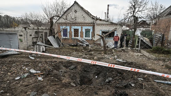 Efectos del ataque con drones rusos en Zaporiyia. Efectos del ataque con drones rusos en Zaporiyia.