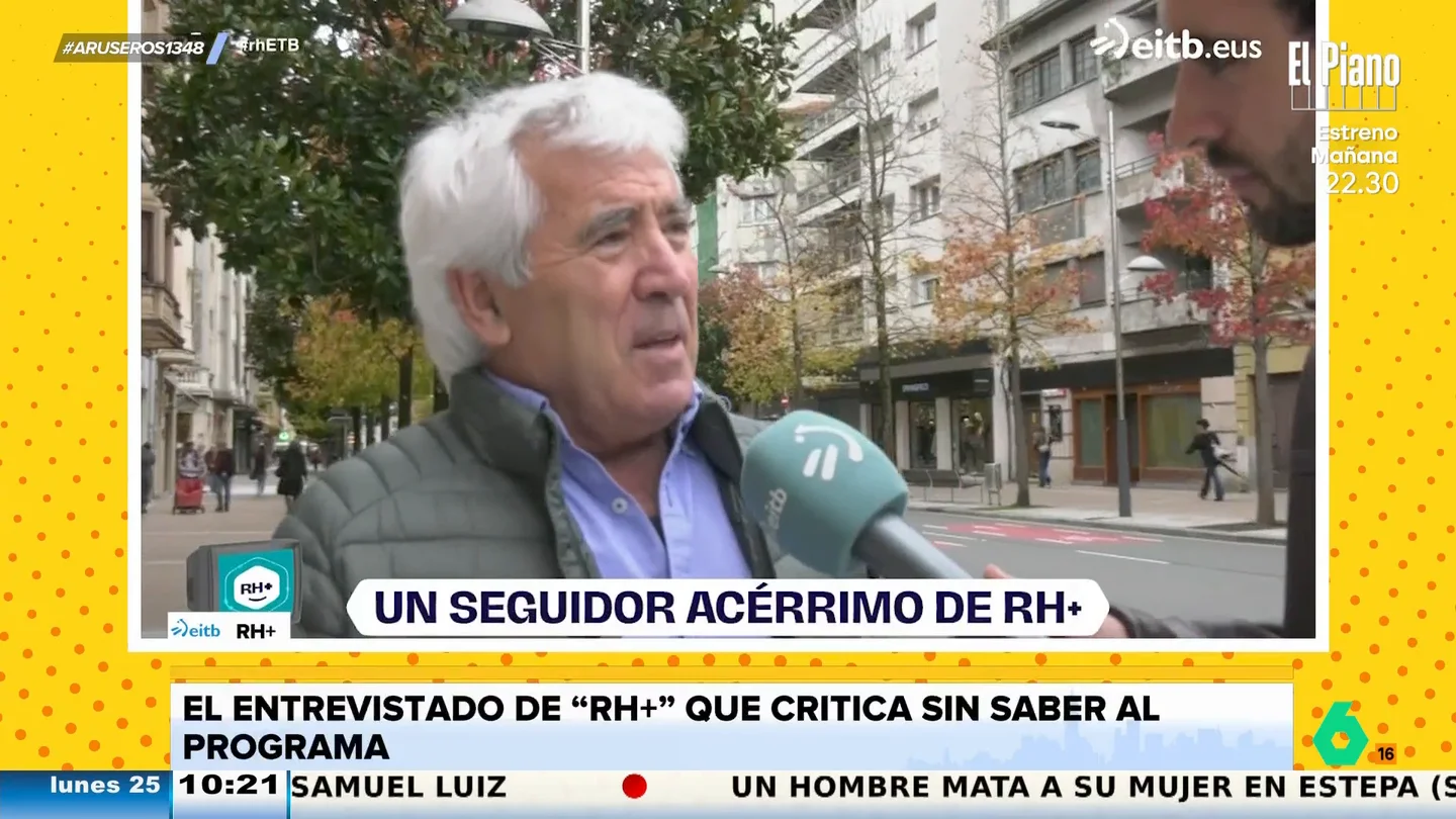 Así reacciona un hombre al descubrir que le están entrevistando para un programa que acaba de criticar Así reacciona un hombre al descubrir que le están entrevistando para un programa que acaba de criticar