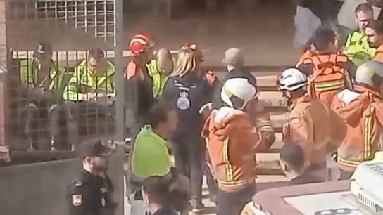 Momentos tras el derrumbe de Massanassa, Valencia. Momentos tras el derrumbe de Massanassa, Valencia.