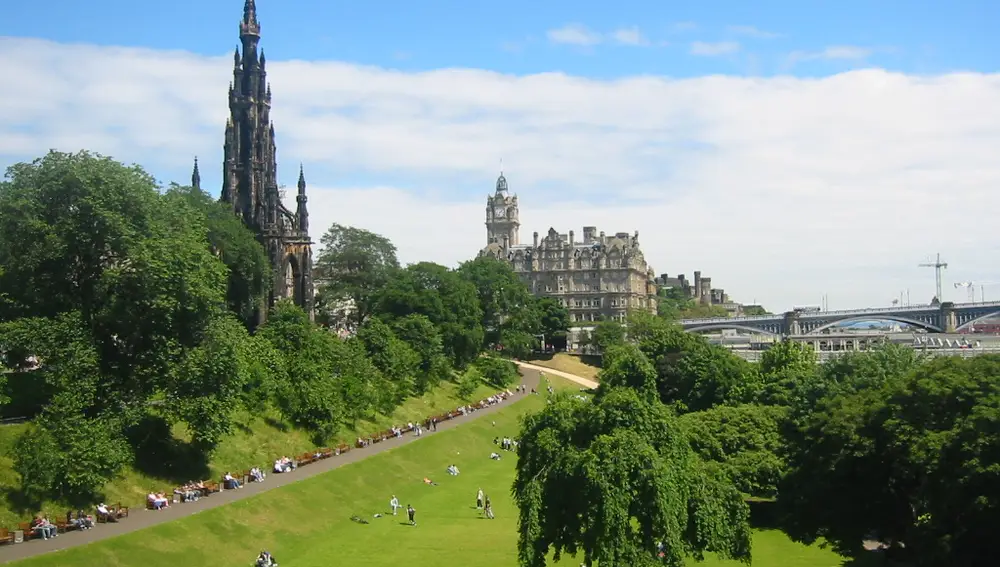 Princes Street Gardens. Edimburgo Princes Street Gardens. Edimburgo