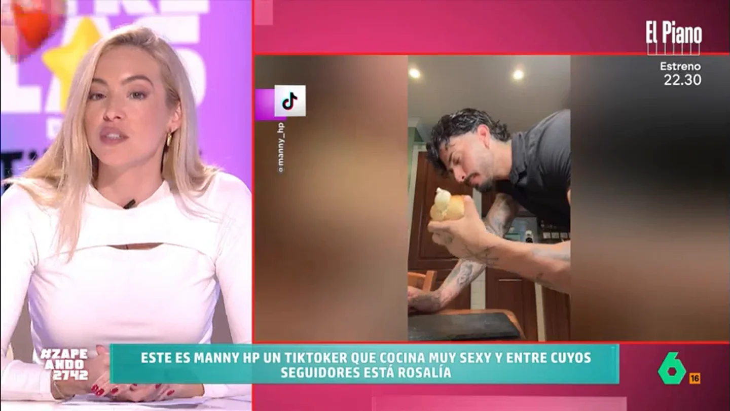 Isabel Forner 'descubre' al cocinero más sexy de TikTok: "Esas fotos son poco elegantes" El usuario sube vídeos elaborando numerosos platos pero lo hace de manera muy sugerente. Además, también comparte fotografías en ropa interior demostrando las horas que pasa en el gimnasio y luciendo sus múltiples tatuajes.