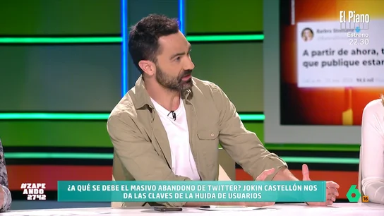 Jokin Castellón, sobre el éxodo de s de 'Twitter': "Es un ambiente hostil y de desinformación" Jokin Castellón, sobre el éxodo de s de 'Twitter': "Es un ambiente hostil y de desinformación"