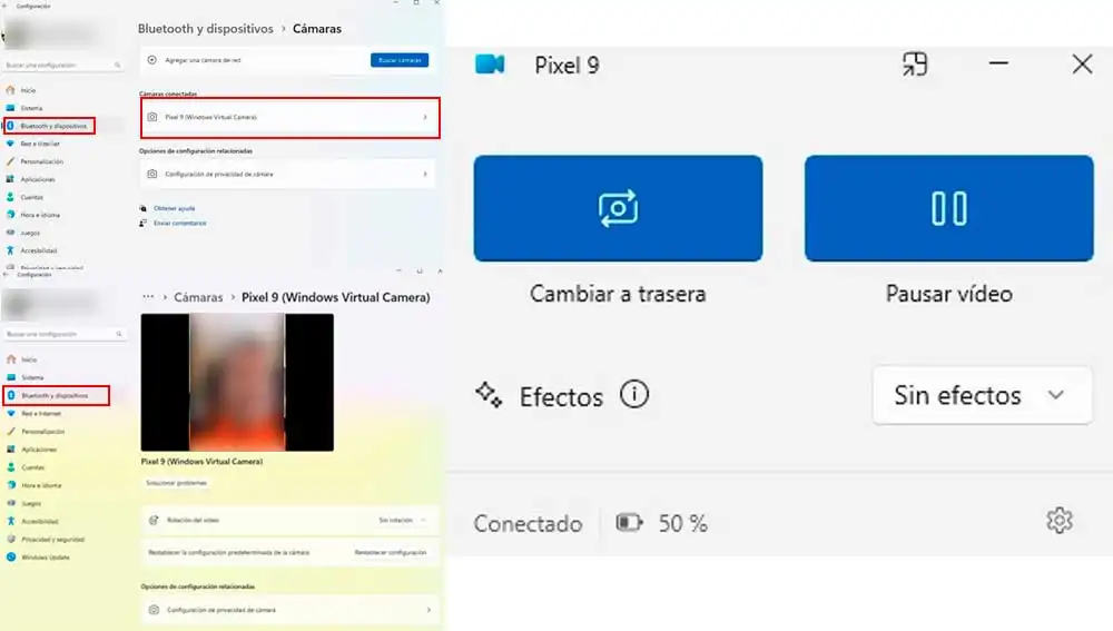 Usaando la cámara del móvil Usaando la cámara del móvil