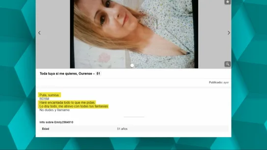El perfil falso de Emilia Alonso El perfil falso de Emilia Alonso