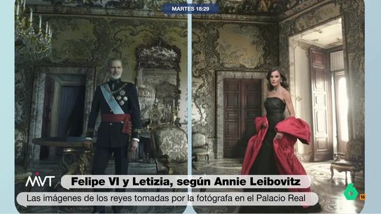 Iñaki López, sobre el Banco de España como "marchante" de las fotos de los reyes: "Ponemos nosotros la panoja y compran cosas" "Los reyes como no los hemos visto nunca", comenta Marina Valdés, que en este vídeo analiza las fotos de Annie Leibovitz a los reyes Felipe VI y Letizia. "Por fin una foto decente para los christmas", reacciona Iñaki López.