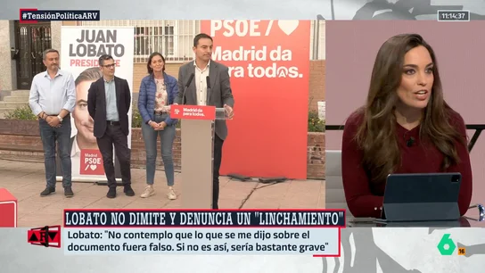 Marta García Aller, tras las declaraciones de Lobato: "Está combatiendo a Pedro Sánchez con su manual" Marta García Aller, tras las declaraciones de Lobato: "Está combatiendo a Pedro Sánchez con su manual"