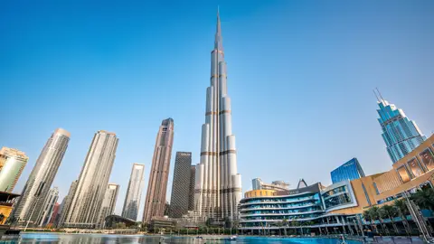 Vistas del Burj Khalifa en Dubái Vistas del Burj Khalifa en Dubái