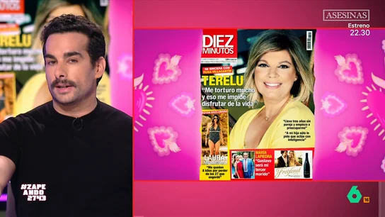 Juan Sanguino repasa los mejores portadas "bajoneras" de Terelu Campos: "Siempre da titulares increíbles" La presentadora ocupa la portada de la revista 'Diez Minutos', donde, además, ha hecho una curiosa confesión que ha llamado la atención de todos los zapeadores.