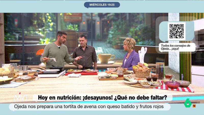 Pablo Ojeda defiende el consumo de lácteos: "No es lo mismo las calorías de un pastelito de chocolate que las de la leche"