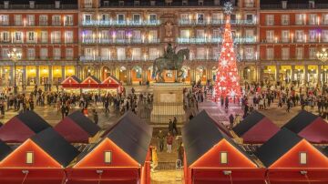 Plaza Mayor de Madrid en Navidad