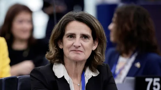 La comisaria designada Teresa Ribera, en el Parlamento Europeo en Estrasburgo, este miércoles. La comisaria designada Teresa Ribera, en el Parlamento Europeo en Estrasburgo, este miércoles.