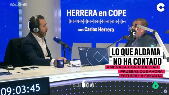 Aldama durante su entrevista en 'COPE' Aldama durante su entrevista en 'COPE'