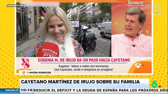 Cayetano Martínez de Irujo, de la mala relación de su familia: "Todo el mundo mira para otro lado y no se habla" Cayetano Martínez de Irujo, de la mala relación de su familia: "Todo el mundo mira para otro lado y no se habla"