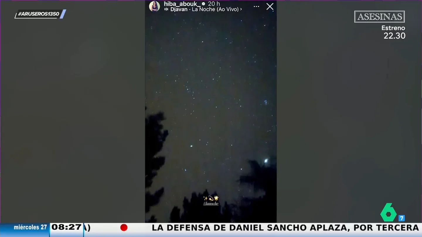 Hiba Abouk y Antonio Revilla comparten la misma foto bajo las estrellas Hiba Abouk y Antonio Revilla comparten la misma foto bajo las estrellas