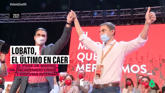 Lobato y Pedro Sánchez en un mitin del PSOE Lobato y Pedro Sánchez en un mitin del PSOE