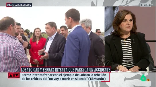 Lucía Méndez analiza el 'choque' entre Lobato y Ferraz: "Es un episodio muy chusco" Lucía Méndez analiza el 'choque' entre Lobato y Ferraz: "Es un episodio muy chusco"