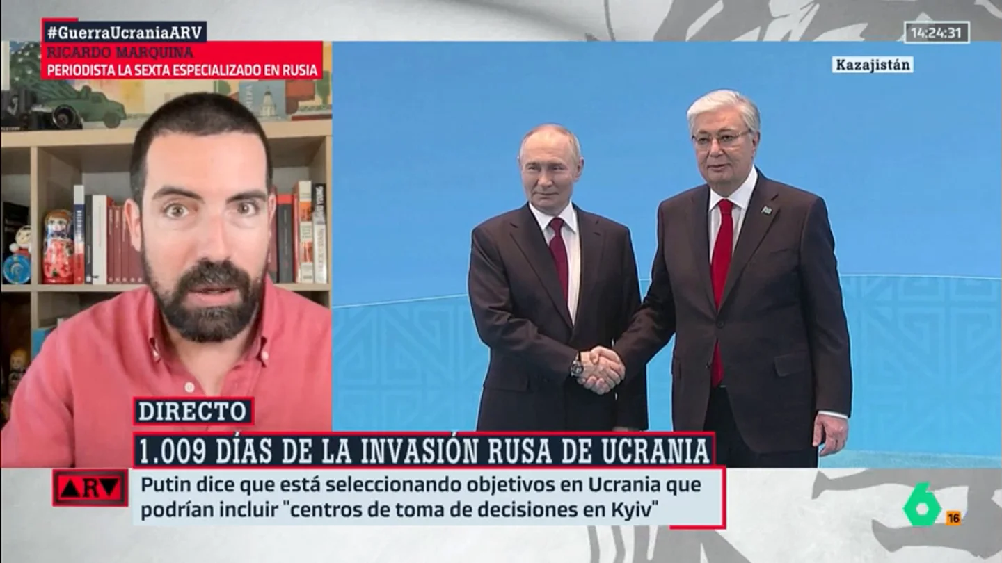 Ricardo Marquina reacciona a la amenaza de Putin: "Utilizar uno de estos misiles sobre Kyiv sería un ultimátum" Ricardo Marquina reacciona a la amenaza de Putin: "Utilizar uno de estos misiles sobre Kyiv sería un ultimátum"
