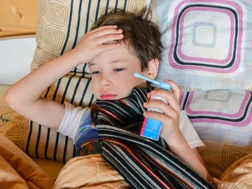 Niño con asma Niño con asma