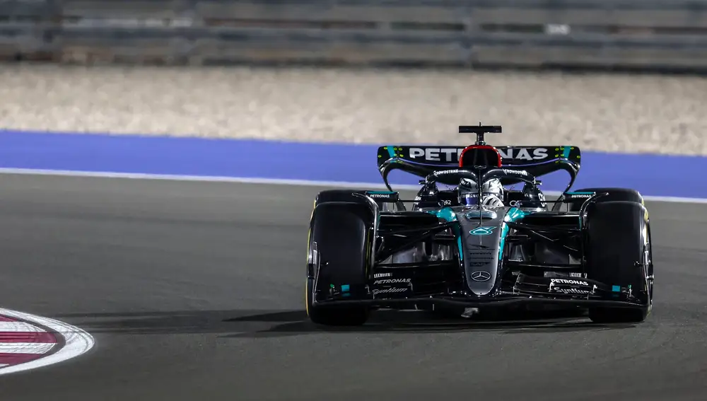 Sorprendieron los Mercedes al estar cerca de los McLaren en Losail Sorprendieron los Mercedes al estar cerca de los McLaren en Losail