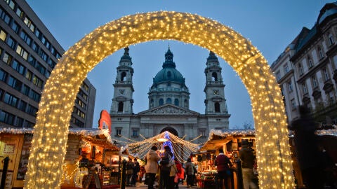 Basílica de Saint Stephen en Navidad