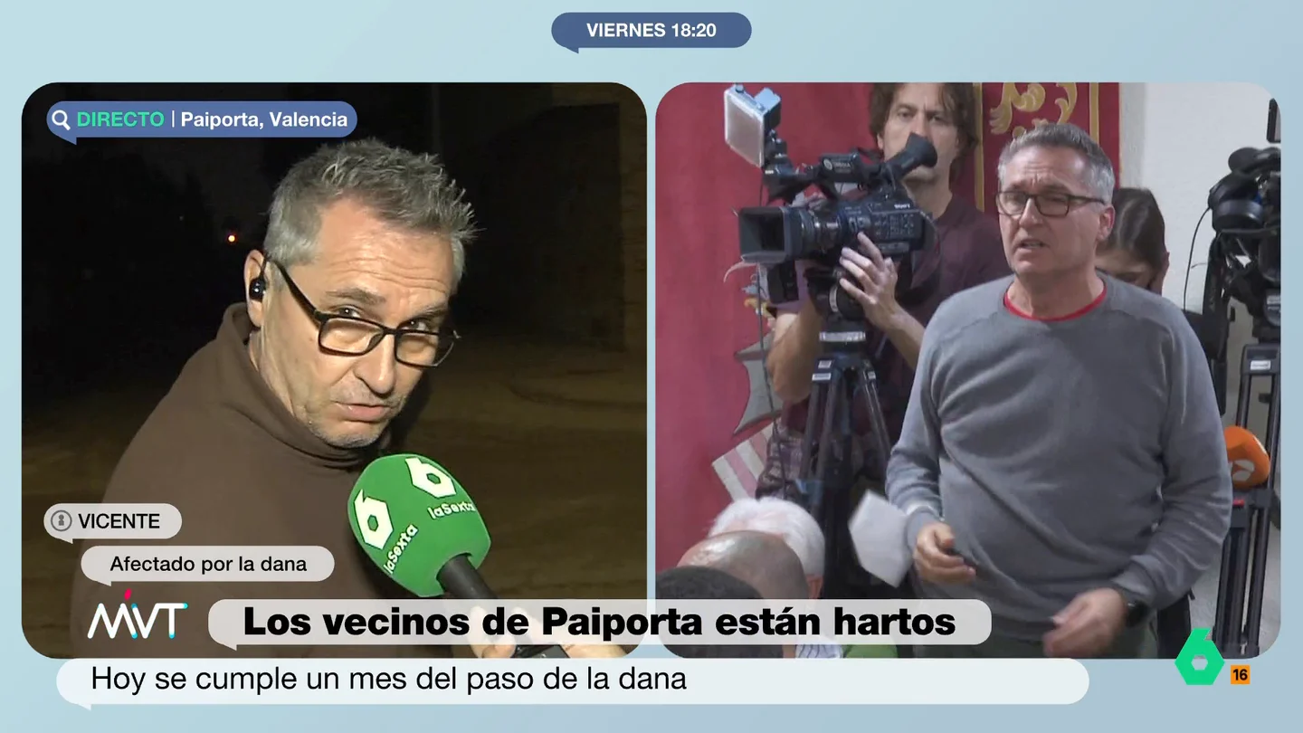 Vicente, vecino de Paiporta, a los políticos: "Si Mazón y Sánchez estuvieran aquí les diría lo mismo: nos tienen abandonados" Vicente, vecino que participó en el tenso pleno de Paiporta, evidencia en este vídeo su hartazgo con los partidos políticos, sea cual sea su signo, que según él "nos están utilizando como moneda de cambio según les interesa".