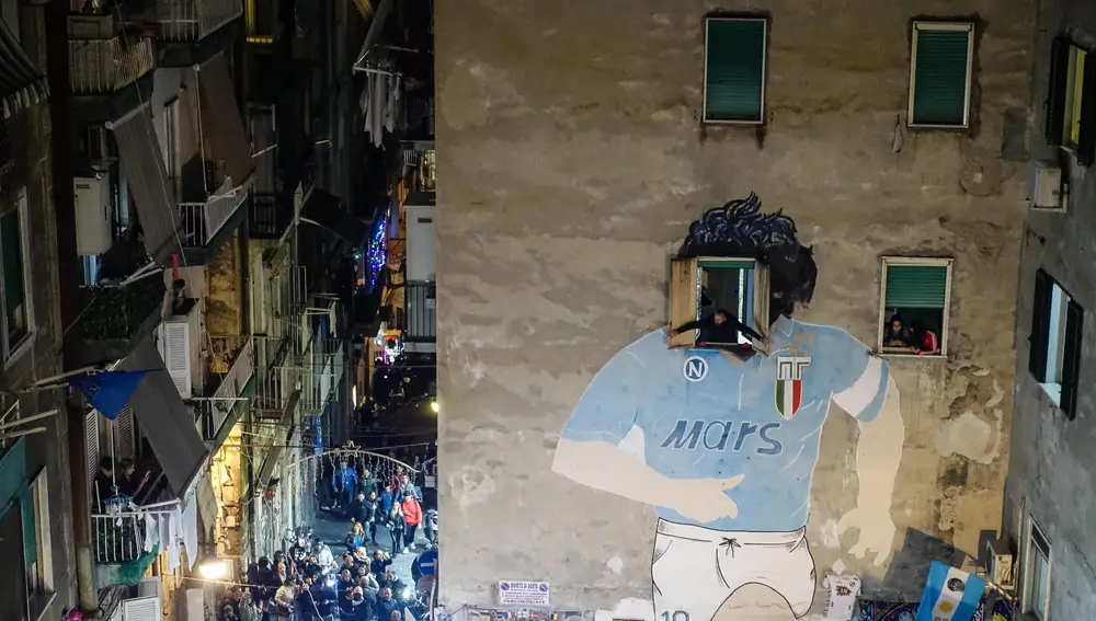 Mural de Diego Armando Maradona en Nápoles Mural de Diego Armando Maradona en Nápoles