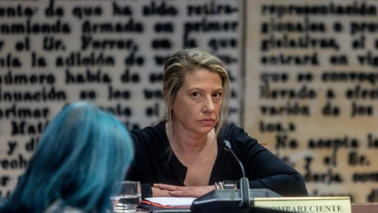 Cristina Álvarez, asistente de Moncloa, durante la Comisión de Investigación del caso Koldo Cristina Álvarez, asistente de Moncloa, durante la Comisión de Investigación del caso Koldo