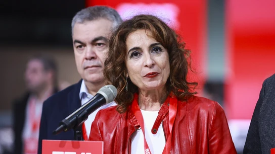 La vicepresidenta primera y ministra de Hacienda, María Jesús Montero, durante el primer día del 41 Congreso Federal del PSOE La vicepresidenta primera y ministra de Hacienda, María Jesús Montero, durante el primer día del 41 Congreso Federal del PSOE